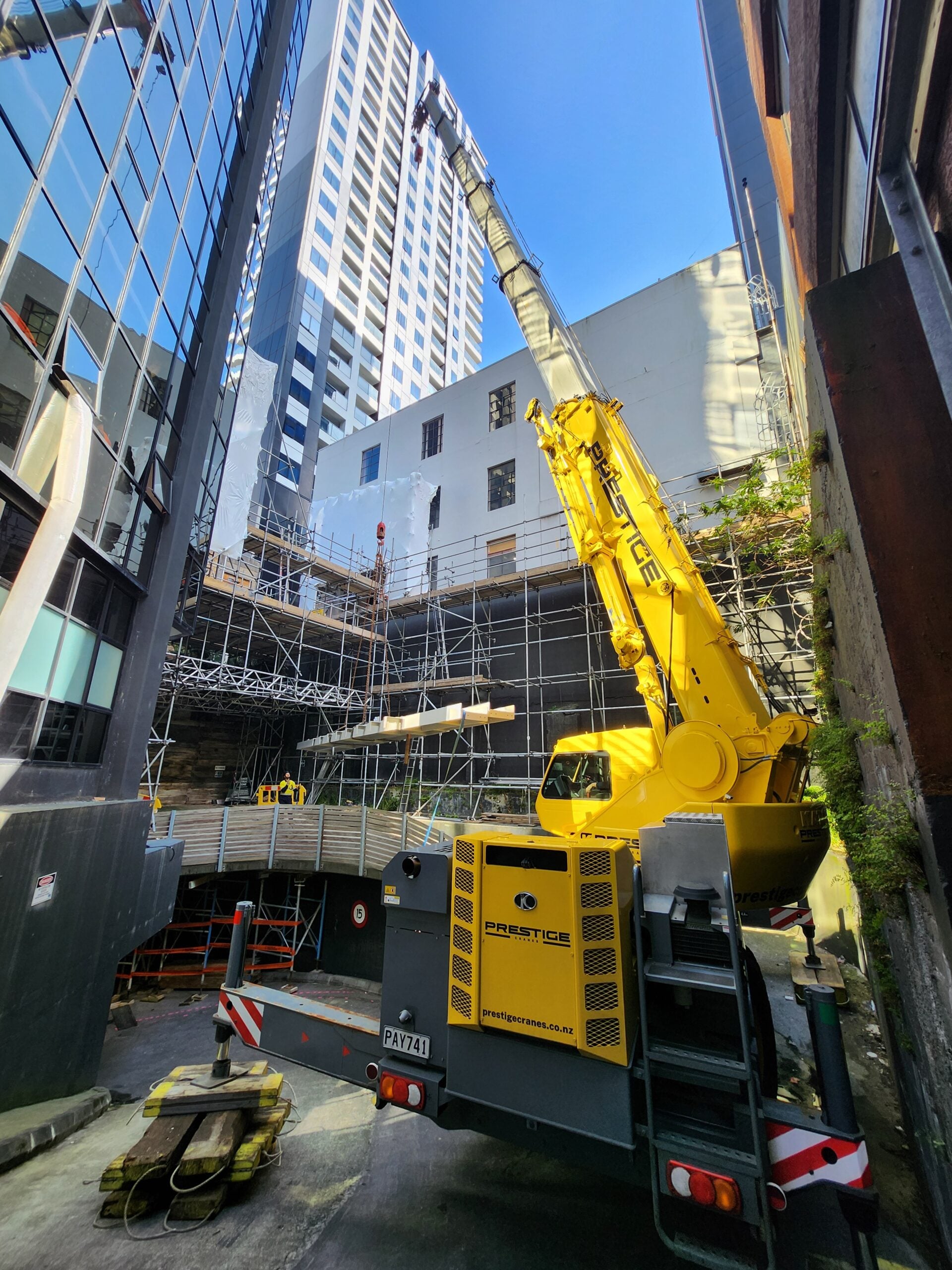 City Crane in the city