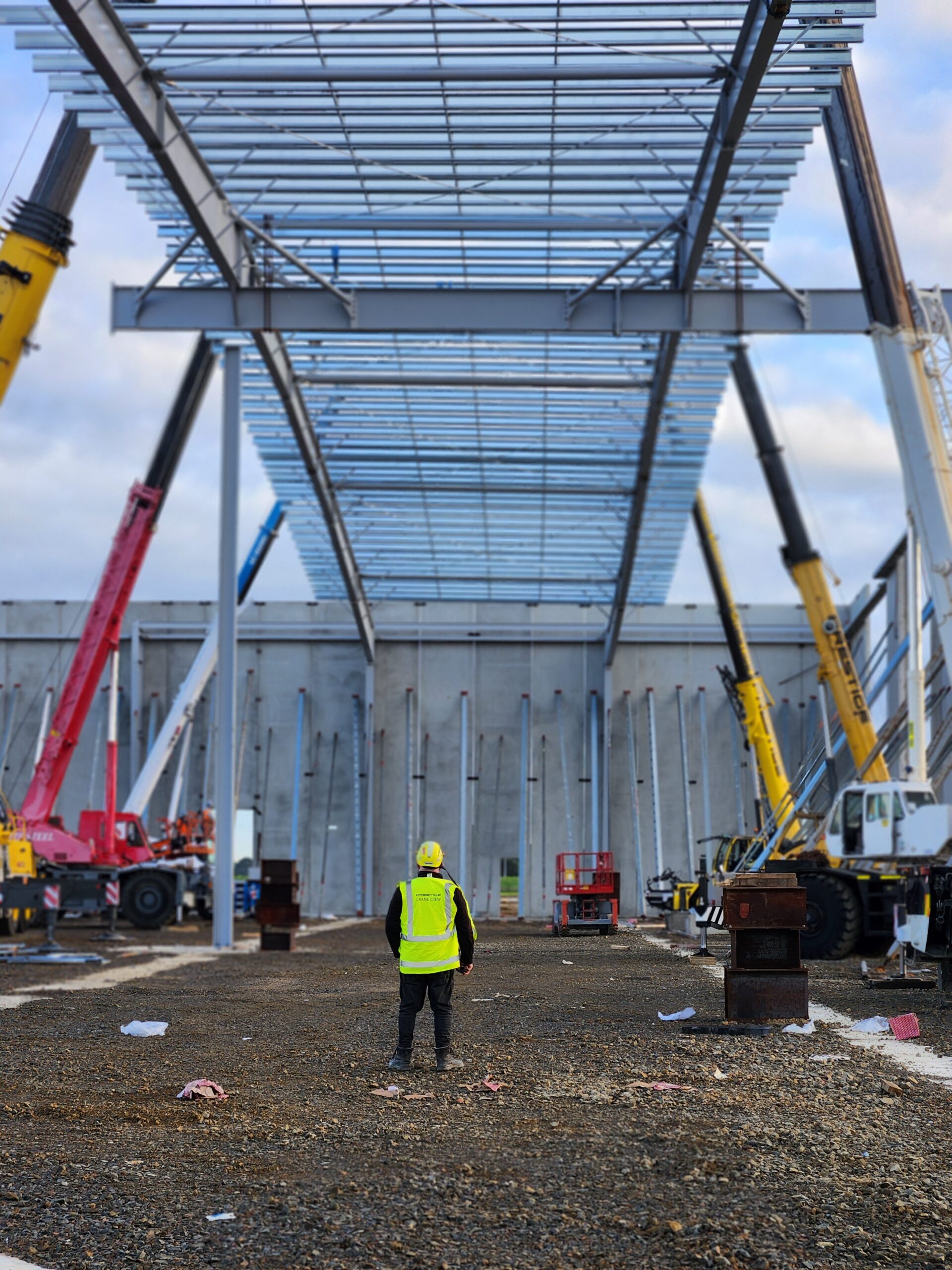 Roof Lift Completed Prestige Cranes