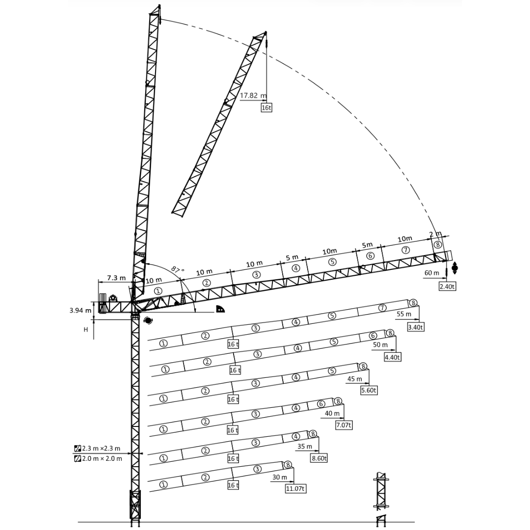 Zoomlion RL250-16 Square